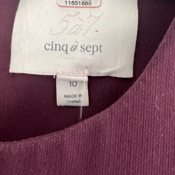 [cinq a sept] plum piper dress - Picture 7 of 7